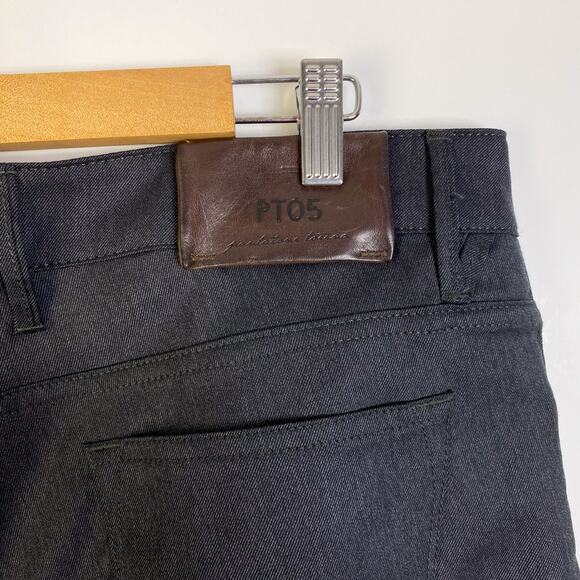 PT05 Jeans Men's Size 38 Grey Jazz Classic Leg 5 Pocket Wool Blend - Picture 1 of 14
